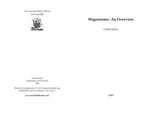 Magonismo: an Overview
