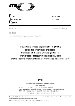 Integrated Services Digital Network (ISDN)