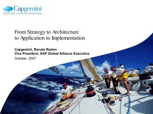 From Strategy to Architecture to Application to Implementation
