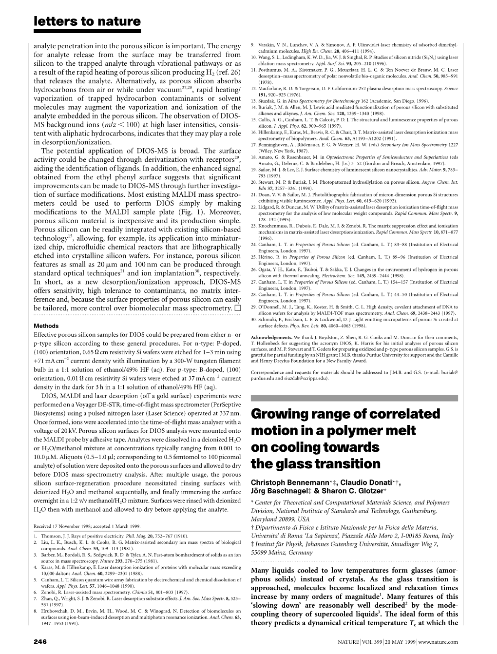 Growing Range of Correlated Motion in a Polymer Melt on Cooling Towards