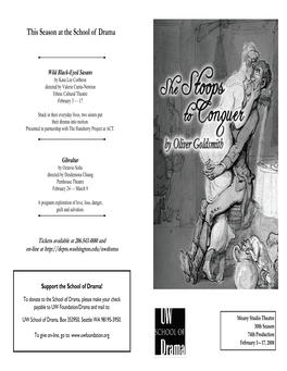 She Stoops to Conquer Program (PDF)