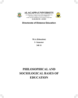 PHILOSOPHICAL and SOCIOLOGICAL BASES of EDUCATION Reviewer