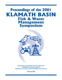 Klamath Basin Symposium Proceedings 2001