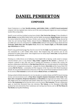 Daniel Pemberton
