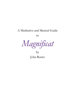 A Meditative and Musical Guide to by John Rutter