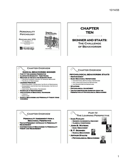 CHAPTER Personality TEN Psychology