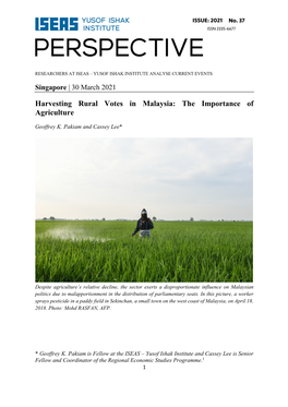 Harvesting Rural Votes in Malaysia: the Importance of Agriculture