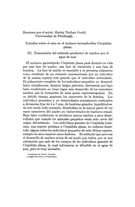 Studies on Sex in the Hermaphrodite Mollusc Crepidula Plana. III