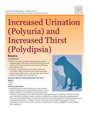 And Increased Thirst (Polydipsia)