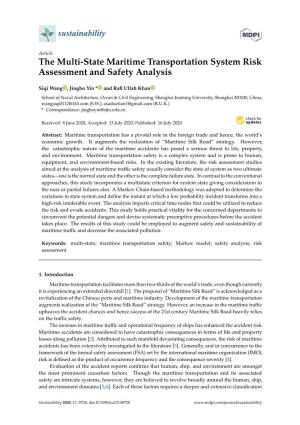 The Multi-State Maritime Transportation System Risk Assessment and Safety Analysis