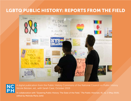 Lgbtq Public History: Reports from the Field