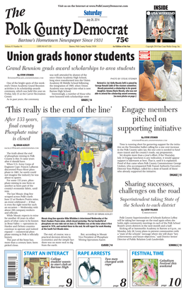 Union Grads Honor Students J ` Sue'