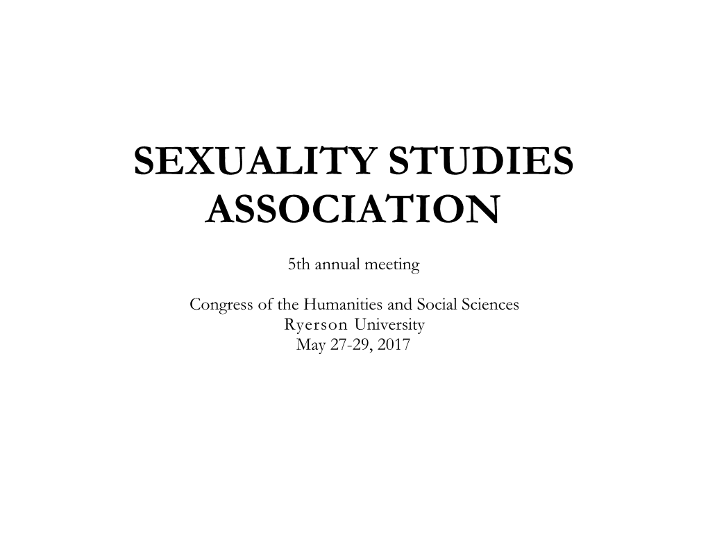 Sexuality Studies Association