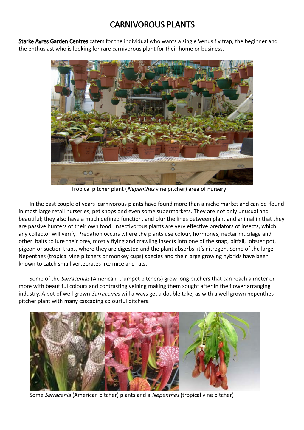 Carnivorous Plants