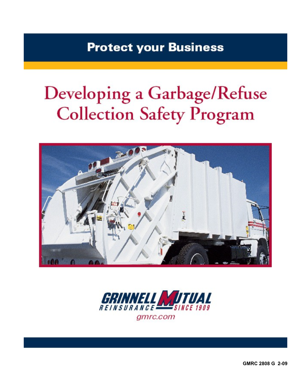 GMRC 2808 G 7/05 Developing a Garbage/Refuse Collection Safety Program