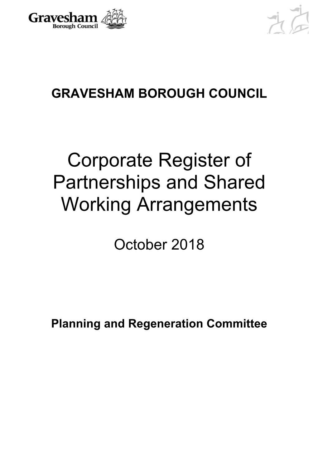 Corporate Register of Partnerships and Shared Working Arrangements