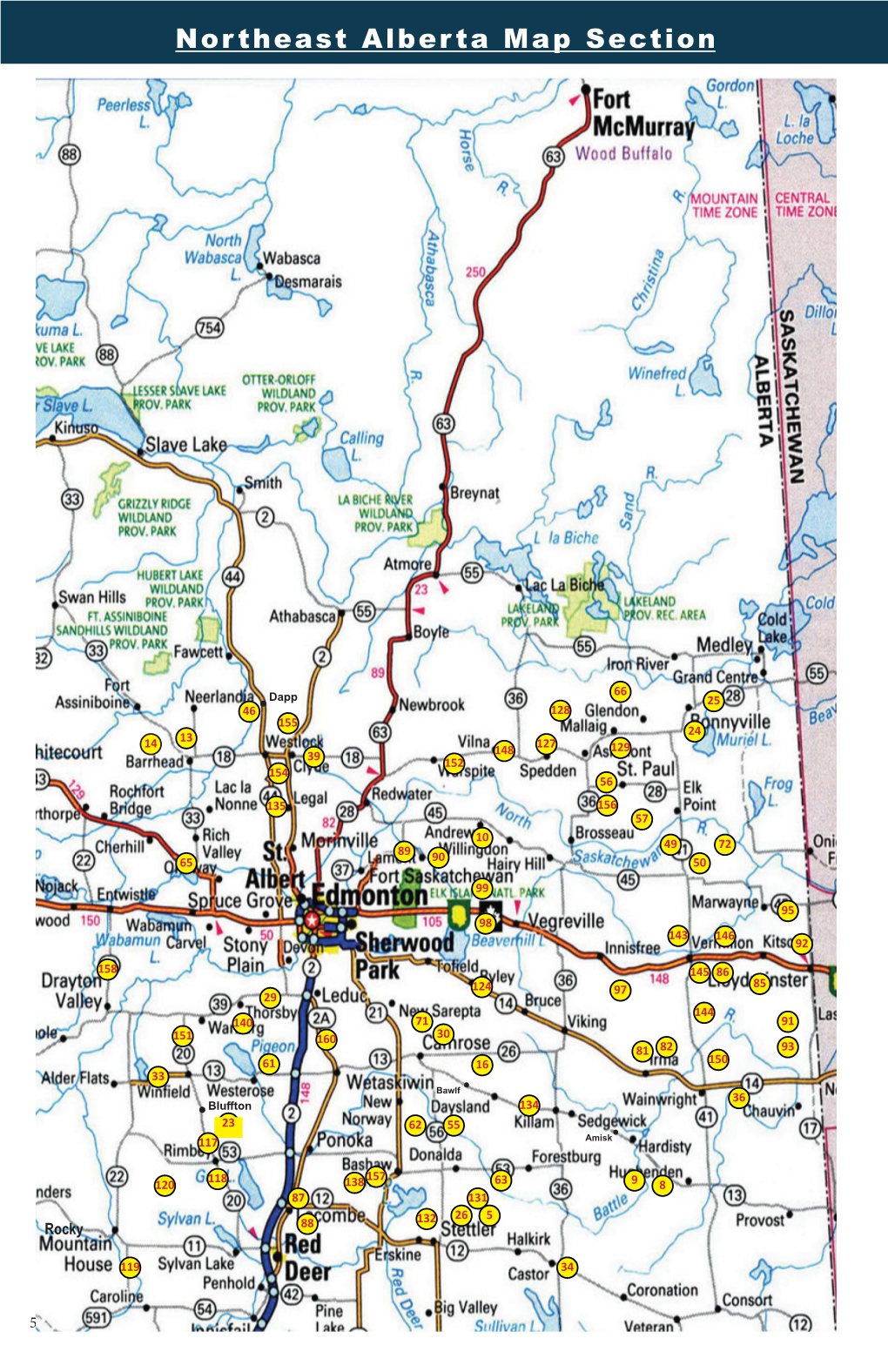 Northeast Alberta Map Section Northeast Alberta Member Information
