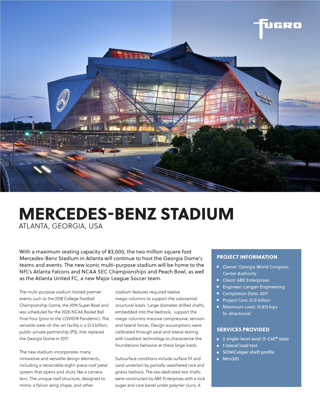 Mercedes-Benz Stadium Atlanta, Georgia, Usa