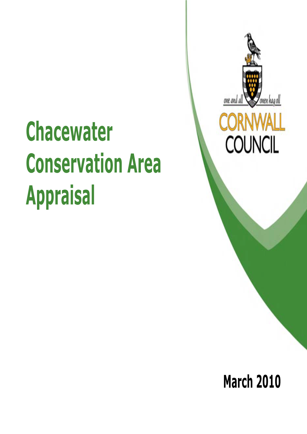 Chacewater Conservation Area Appraisal Be Adopted