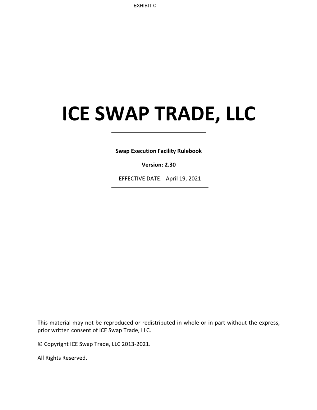 Ice Swap Trade, Llc