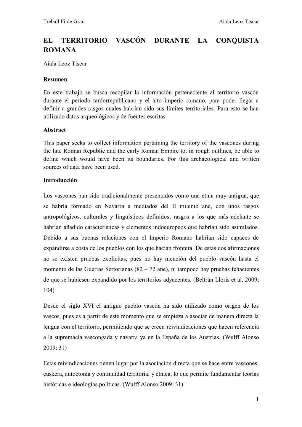 El Territorio Vascón Durante La Conquista Romana