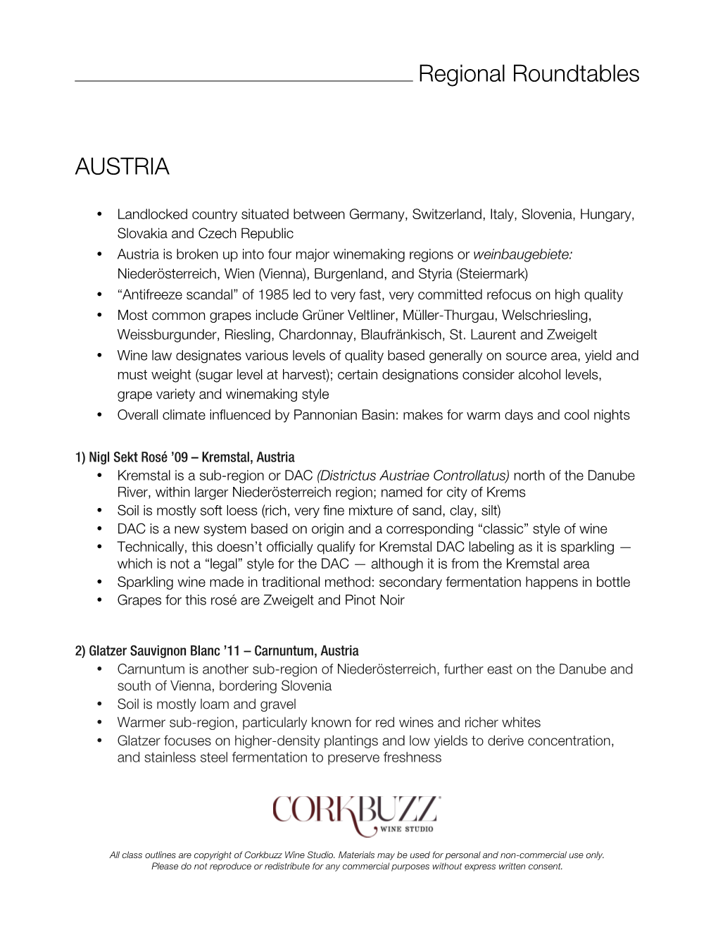Regional Roundtables AUSTRIA