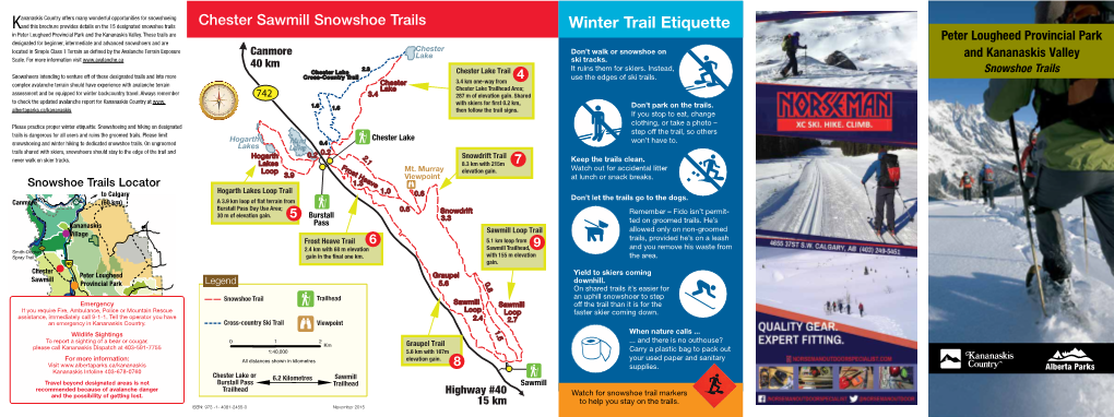 Peter Lougheed Provincial Park and Kananaskis Valley Snowshoe Trails