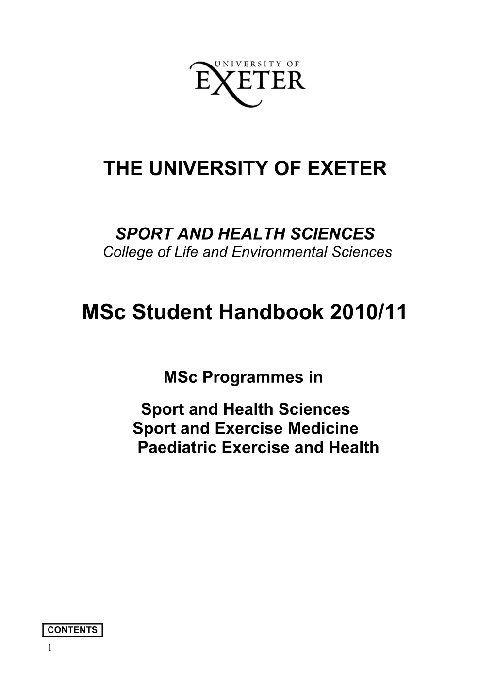 The University of Exeter