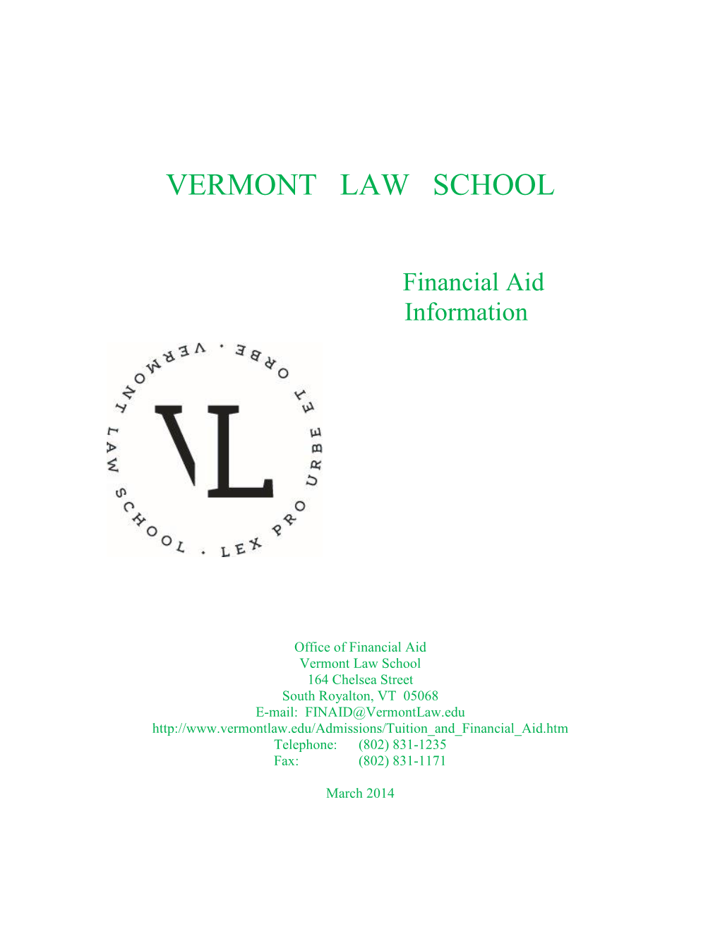 Financial Aid Information