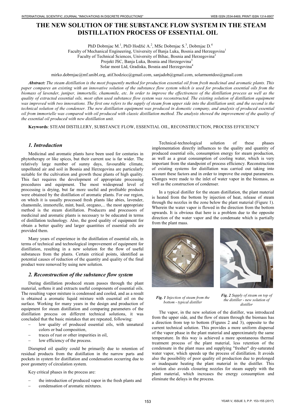 The New Solution of the Substance Flow System in the Steam Distillation Process of Essential Oil