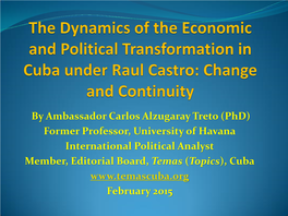 Cuba: Continuity and Change