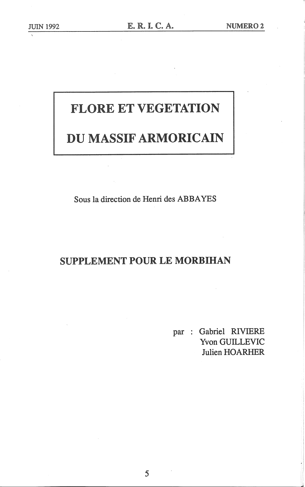 Flore Et Vegetation Du Massif Armoricain