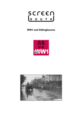 WW1 and Sittingbourne