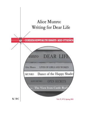 Alice Munro Writing for Dear Life