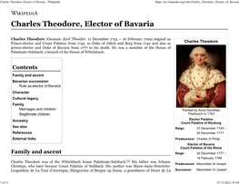 Charles Theodore, Elector of Bavaria - Wikipedia