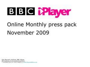 Online Monthly Press Pack November 2009