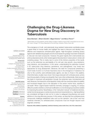 Challenging the Drug-Likeness Dogma for New Drug Discovery in Tuberculosis