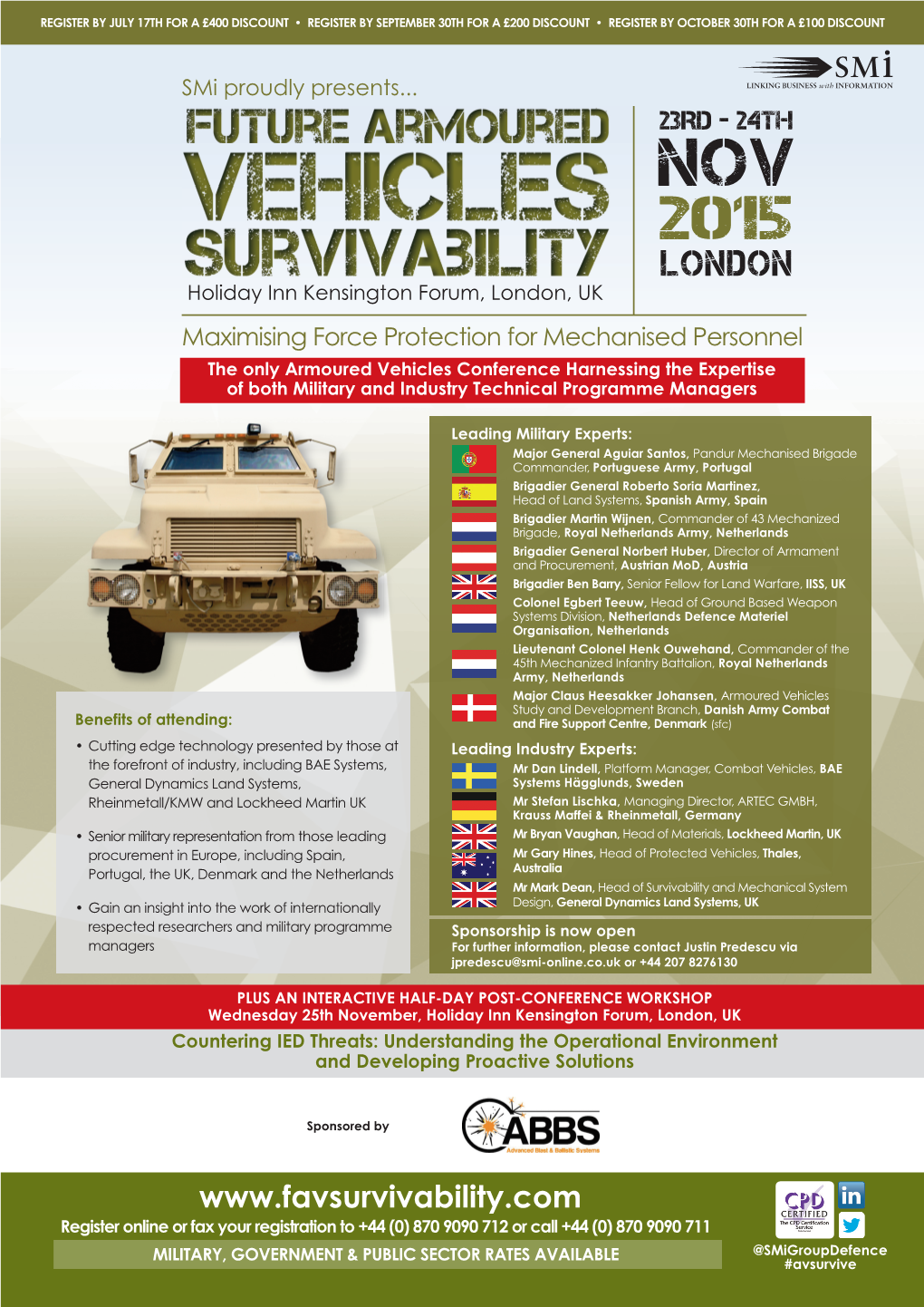 Future Armoured Vehicles Survivability 2015