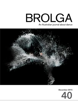 Brolga, an Australian Journal About Dance