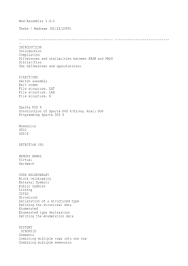 Mad-Assembler 1.8.5 Thebe / Madteam