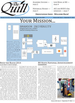 Volume 105, Issue 01 – September 2, 2014