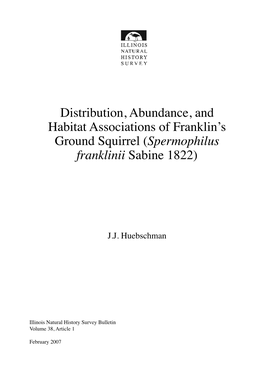 Distribution, Abundance, and Habitat Associations of Franklin's Ground Squirrel