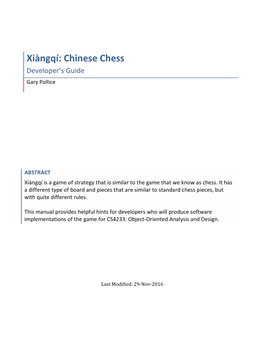Xiàngqí: Chinese Chess