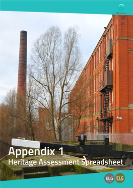 Appendix 1 Heritage Assessment Spreadsheet