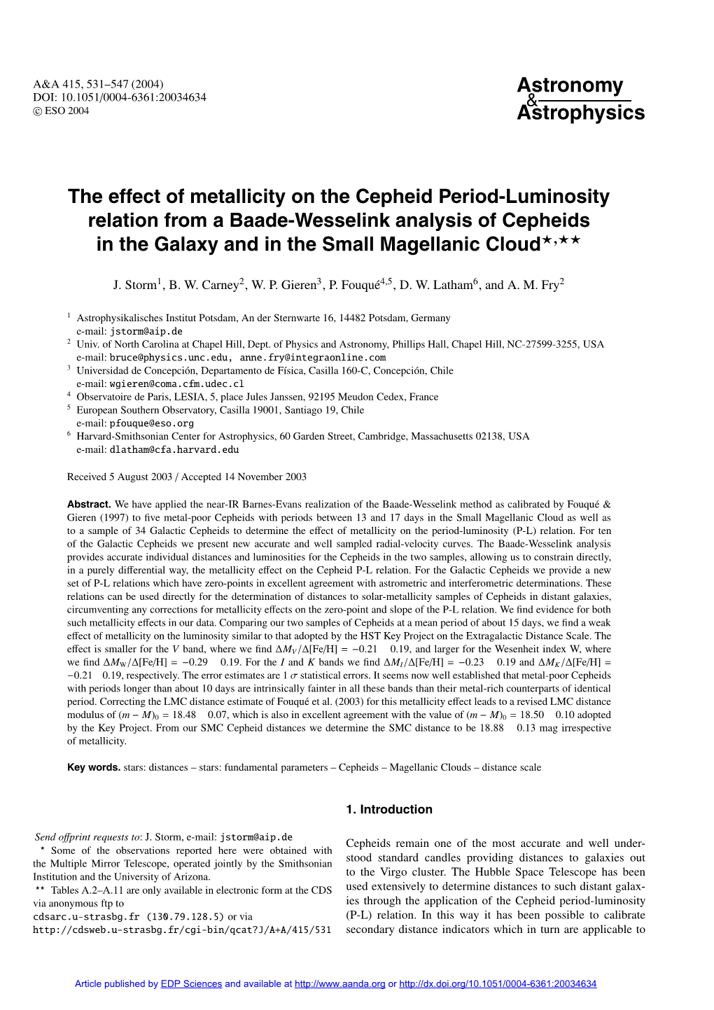 The Effect of Metallicity on the Cepheid Period-Luminosity Relation from a Baade-Wesselink Analysis of Cepheids in the Galaxy and in the Small Magellanic Cloud�,