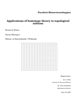 Applications of Homotopy Theory to Topological Solitons