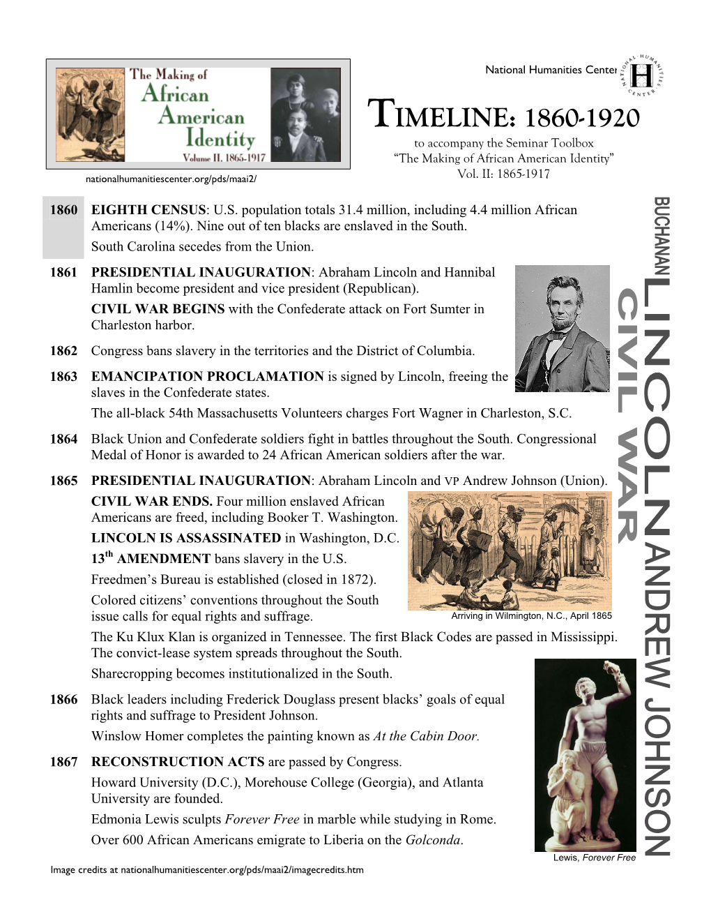 Timeline: 1860-1920