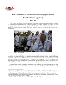 Cuba in the Time of Coronavirus: Exploiting a Global Crisis