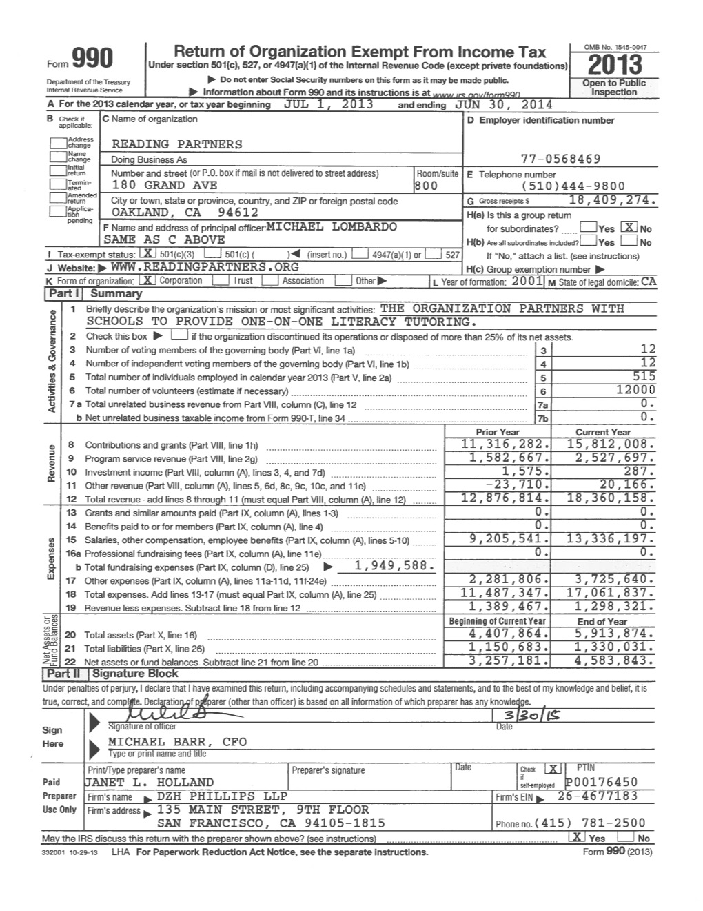 RP-Form-990-2013-14.Pdf