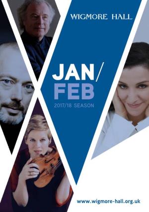 January – February 2018 Concert Diary